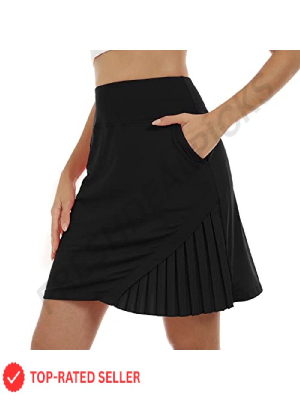 Women's 20'' Knee Length Golf Skorts Built-in Shorts UPF50+ Athletic Tennis